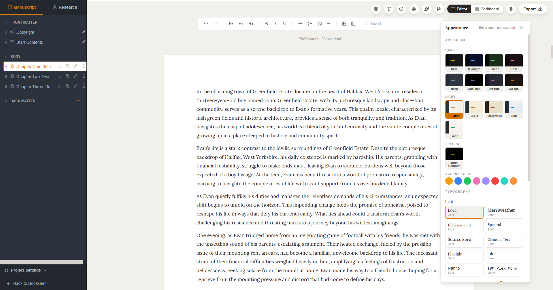 BookForge 2.0 Typography and Themes