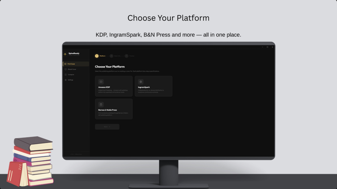 SpineReady — Choose Your Publishing Platform